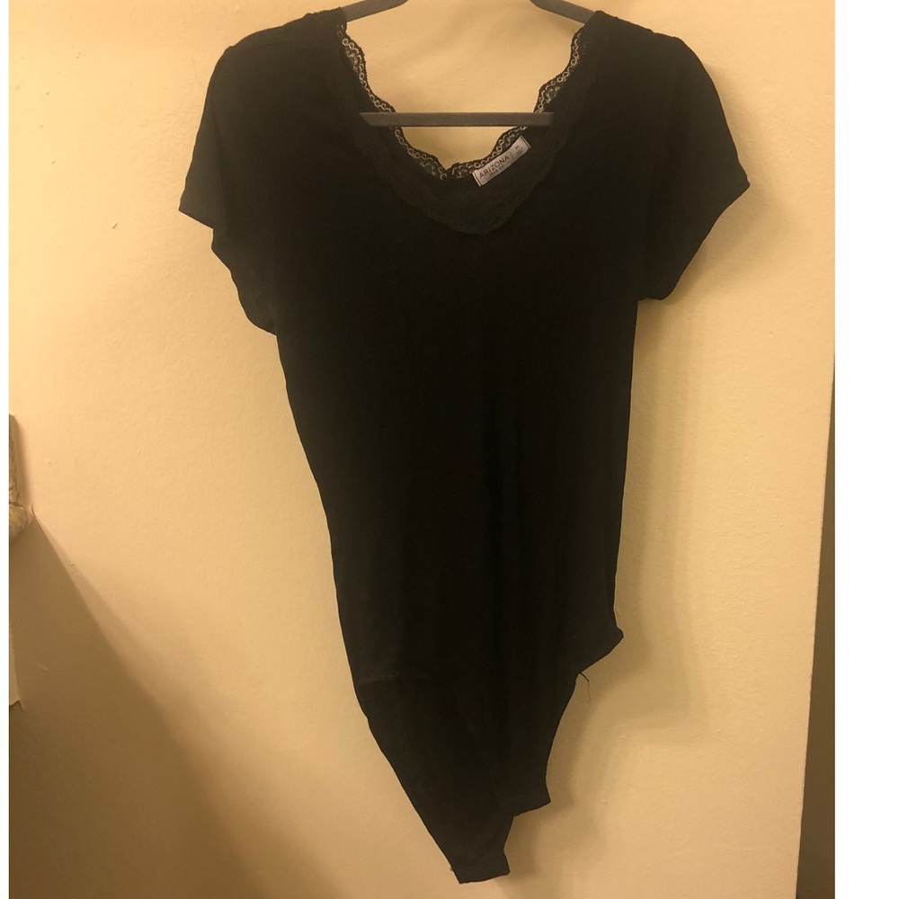 Black Shortsleeved Bodysuit